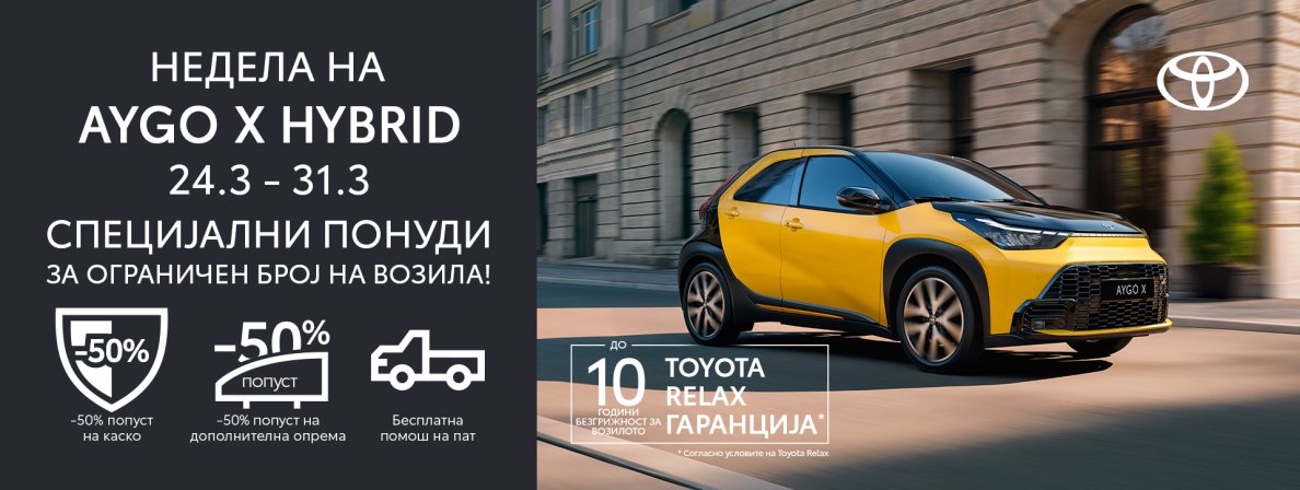 Новата Toyota Aygo X Hybrid