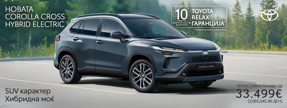 Новата Corolla Cross Hybrid Electric