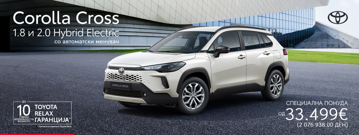 Новата Corolla Cross Hybrid Electric